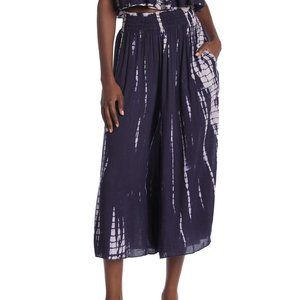 Boho Me - Tie Dye Smocked Waist Wide Leg Pants NWT